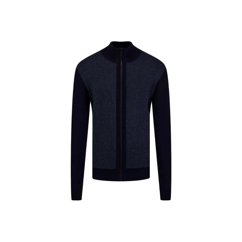 HUGO BOSS Zip Up Knitted Cardigan-0