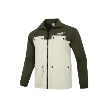 PUMA Jackets Men Olive Green