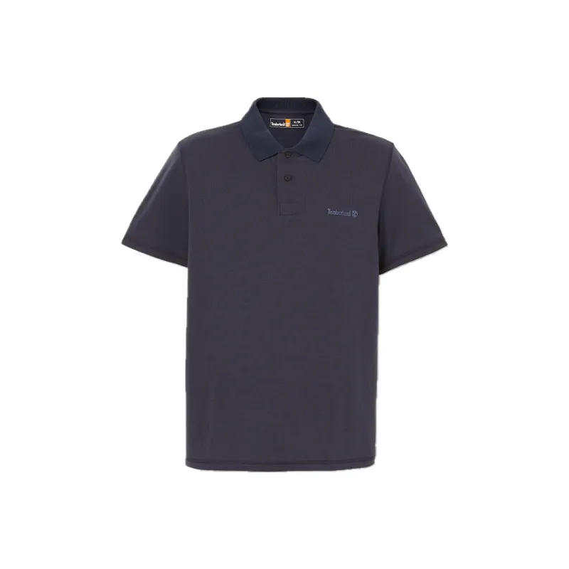 Timberland Wicking Polo Shirt For Men In Navy Polo Shirt Men's Marine Blue-0