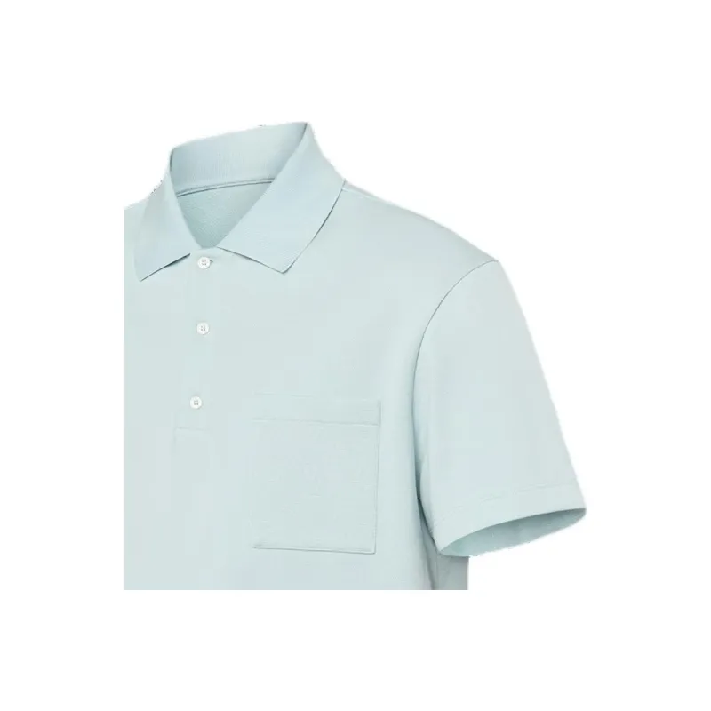 LOUIS VUITTON Monogram Cotton Pocket Polo-4