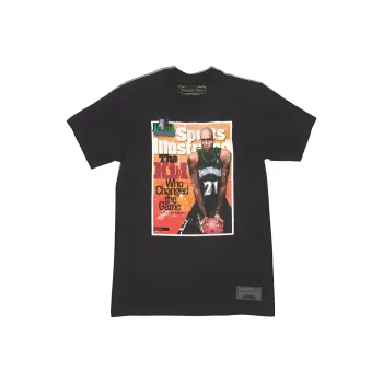 Mitchell & Ness x TIYUHUABAO,LIANMINGKUAN SS23 Set in Sleeve T Shirt Unisex Black