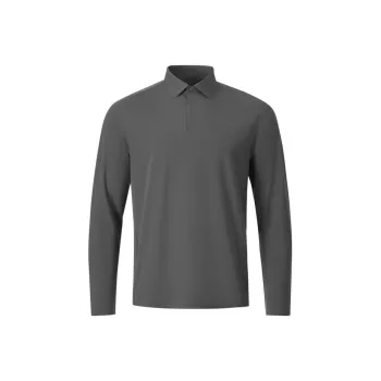 DESCENTE DUALIS Urban Commuting Long Sleeved Polo Shirt Men's