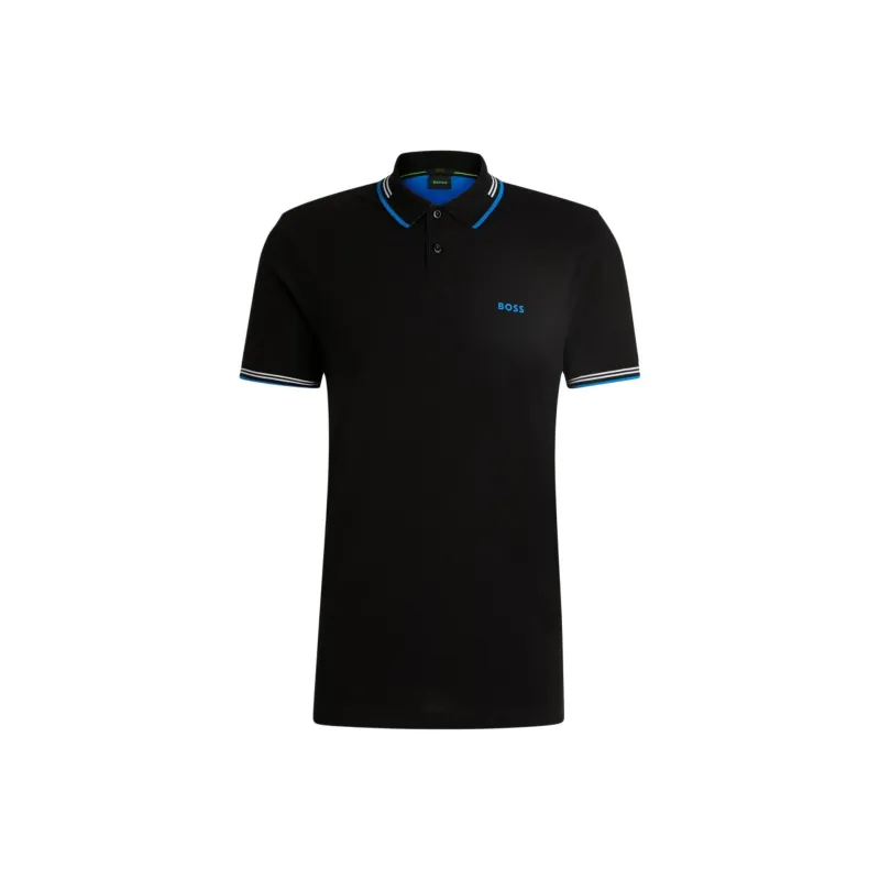 HUGO BOSS Rubberised logo Polo Shirt-0
