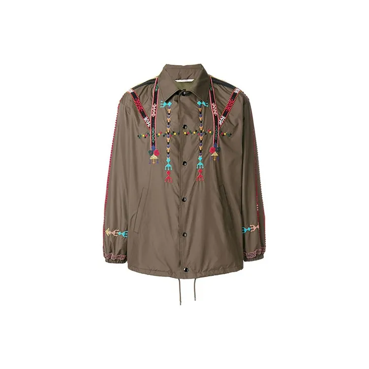 Valentino Jackets Men Green-0
