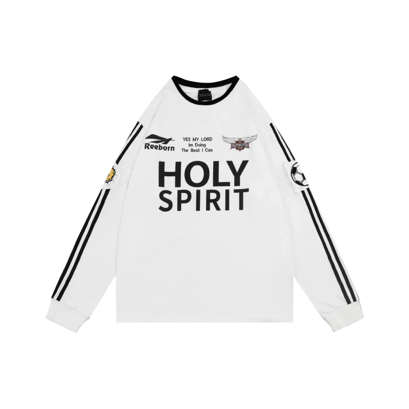False Perception HOLY SPIRIT Sweatshirt Unisex White-0