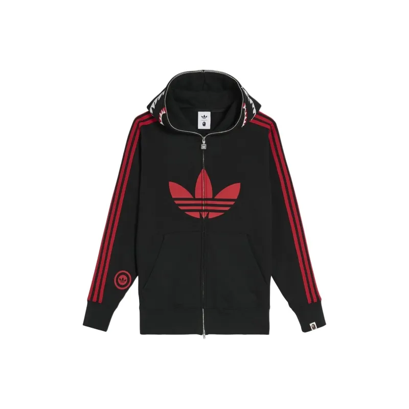 Bape X Adidas Shark Fleece Full Zip Hoodie-0