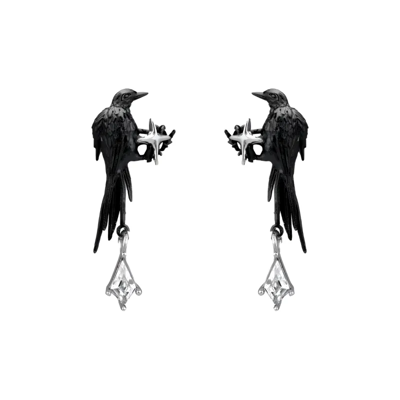 KING OF BLING Alloy With Zircon Stud Earrings Unisex-0