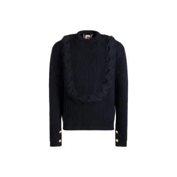 BALLY X Adrien Brody Twist-detail Wool Jumper