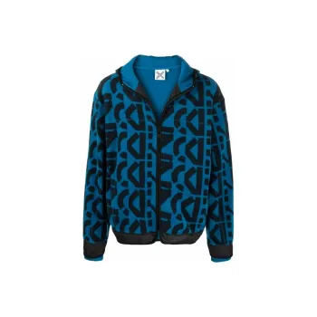 KENZO Allover Monogram Zipped Hoodie