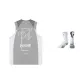 Mercury Gray+1 Pack Basketball Socks (Style Random Color)
