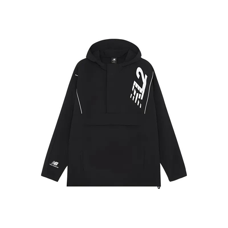 New Balance Jackets Men Black-0