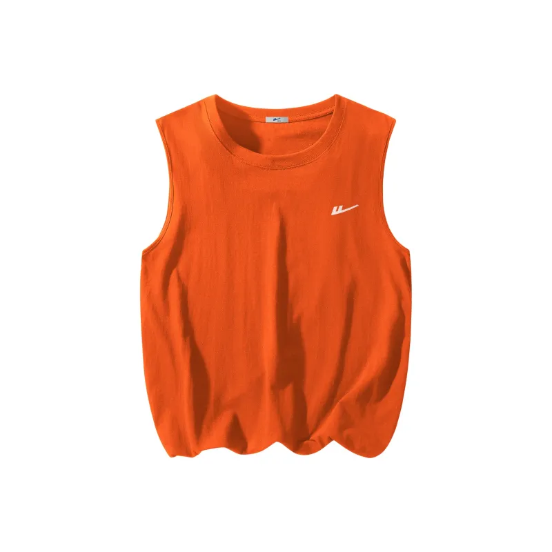 Warrior Tank Tops Unisex Orange-16