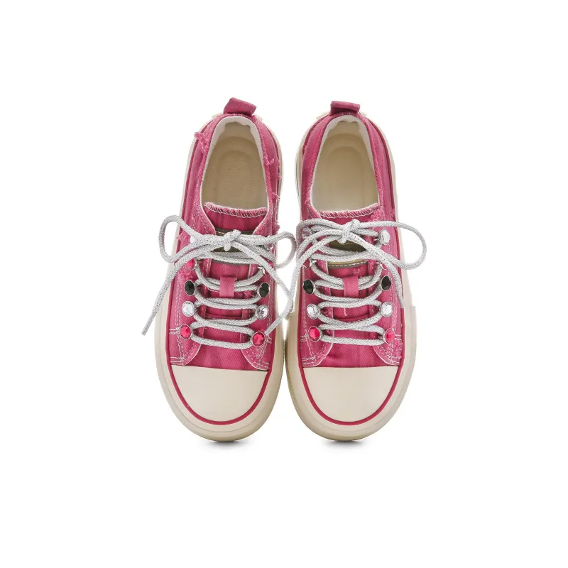 Lovely You Wear resistant And Lightweight Low Top Canvas Shoes Women's-7