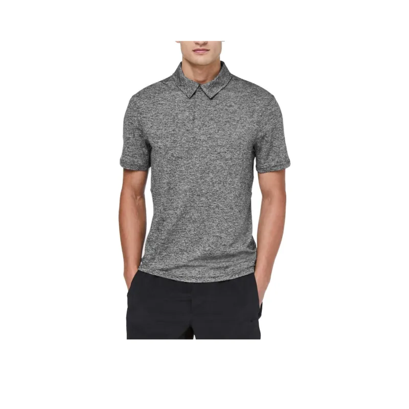 Lululemon Drysense Polo Shirt Men's Black Gray-0