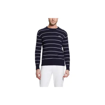 GUESS Eco Tobin Striped Sweater Sweater Men's Black