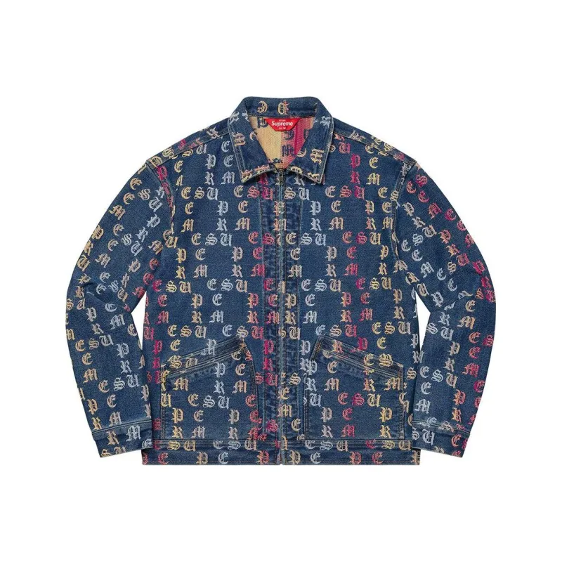Supreme Gradient Jacquard Denim Work Jacket-6
