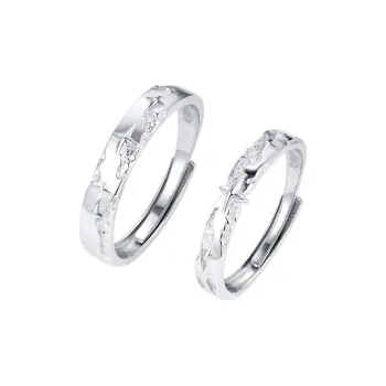 CLARKIA FLOWER 999 Fine Silver Rings Unisex
