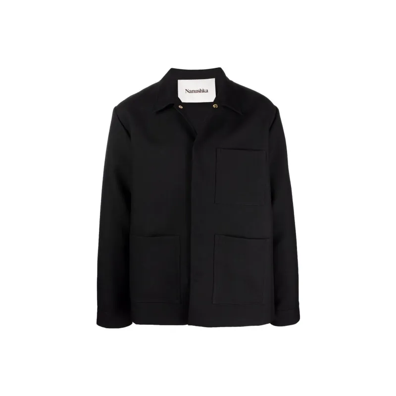 NANUSHKA Jackets Men Black-0