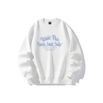 ZMOH Fleece Lined Crew Neck Sweatshirt Men's Couple's