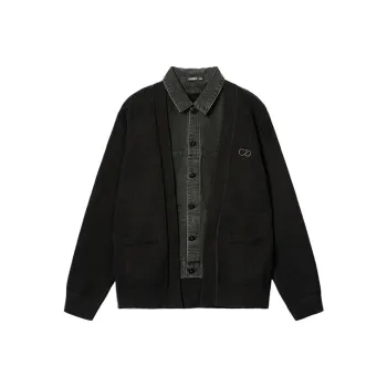 CAISEDI Sweaters Men Black