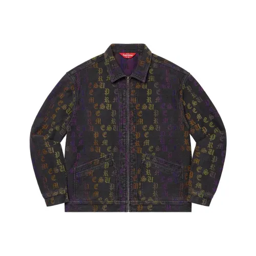 Supreme Gradient Jacquard Denim Work Jacket