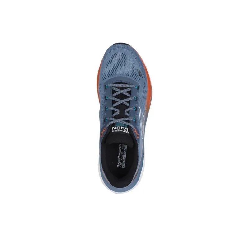 Skechers Cushioning, Slip Resistant, And Breathable Low Top Running Shoes Men's Blue-3