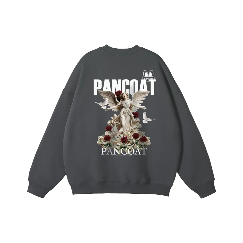 Pancoat Sweatshirt Unisex White-9