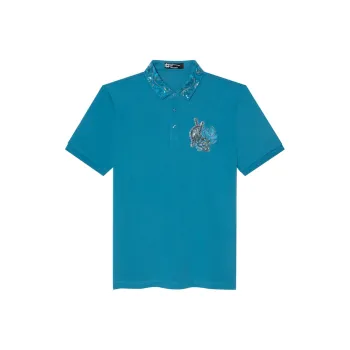ANDREW MACKENZIE Polo Shirt Men's Tide Blue