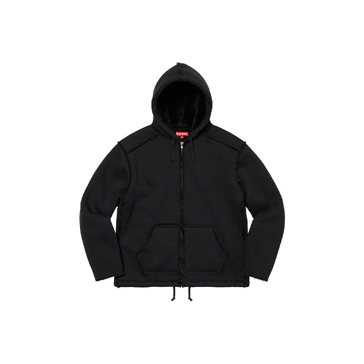 Supreme Faux Shearling Hooded Jacket - POIZON
