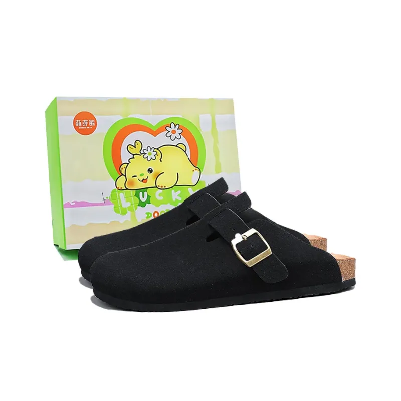 Budding Bear Quiet Odor Resistant Abrasion Resistant Slip Resistant Antibacterial Massage Closed Toe Slippers Unisex-10