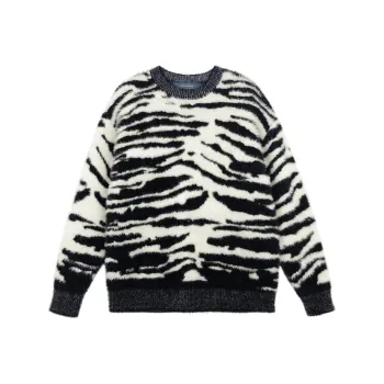 24h7 Sweater Unisex Zebra Print
