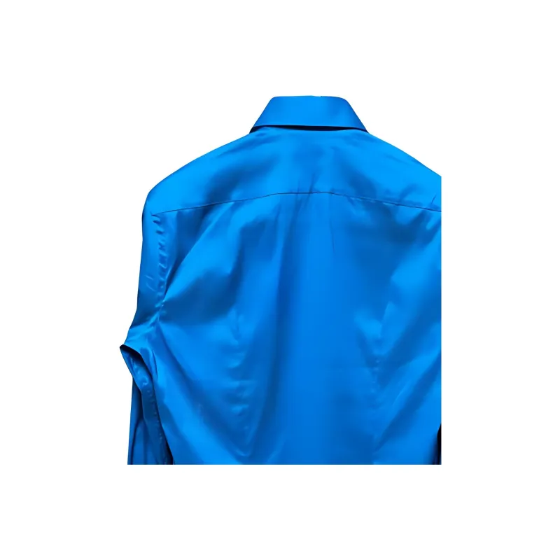 PRADA Shirt Men's Sapphire Blue-5