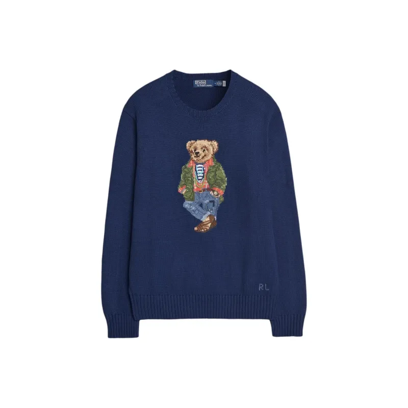 Polo Ralph Lauren Bear Crewneck Long Sleeved Jumper-0