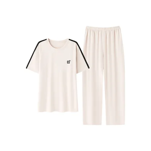 Close fitting Areas Pajama Set Men's