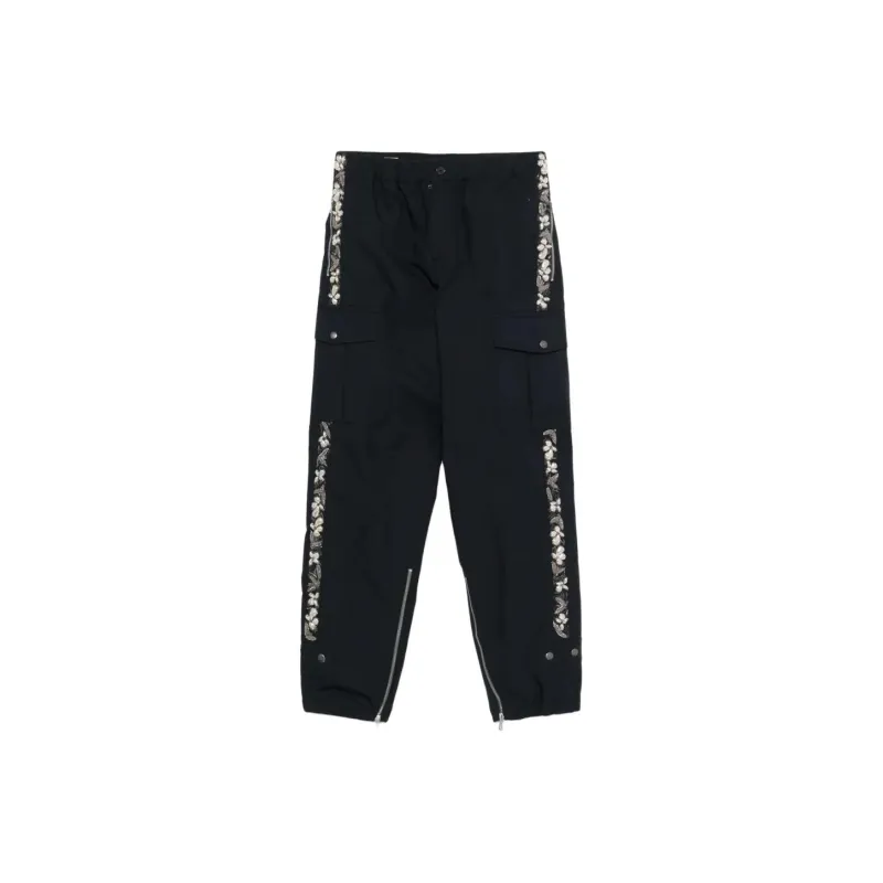 DRIES VAN NOTEN Knitted Sweatpants Men's Marine Blue-0