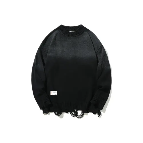 dropout sweatshirt with logo allsaints sweater dropout jet black