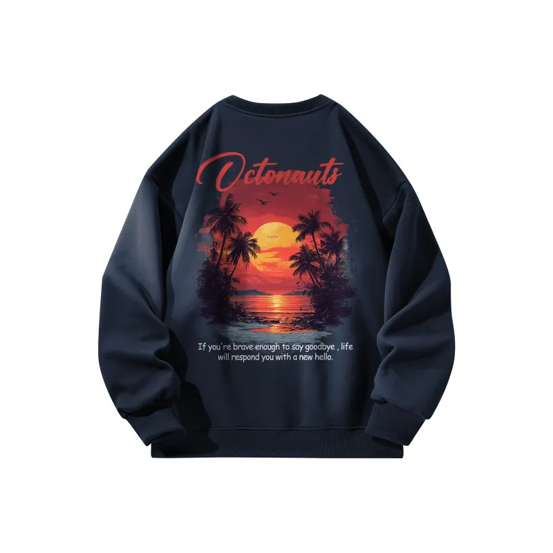 Small Columns Under The Sea Sweatshirt Unisex-3