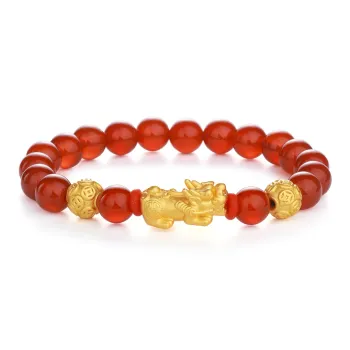 CHINA GOLD Natural Agate Jade Bracelets Unisex
