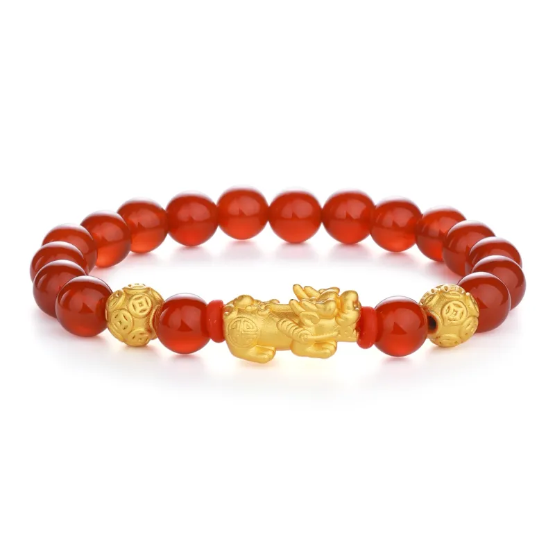 CHINA GOLD Natural Agate Jade Bracelets Unisex-0