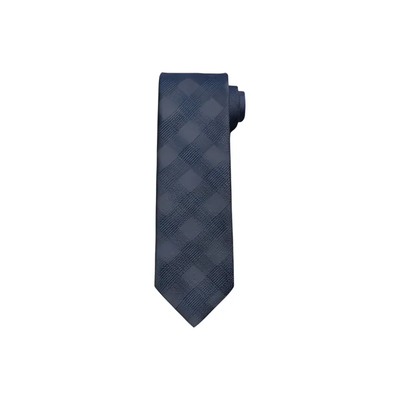 GOLDLION Mulberry Silk Ties Men's Gray Blue-5