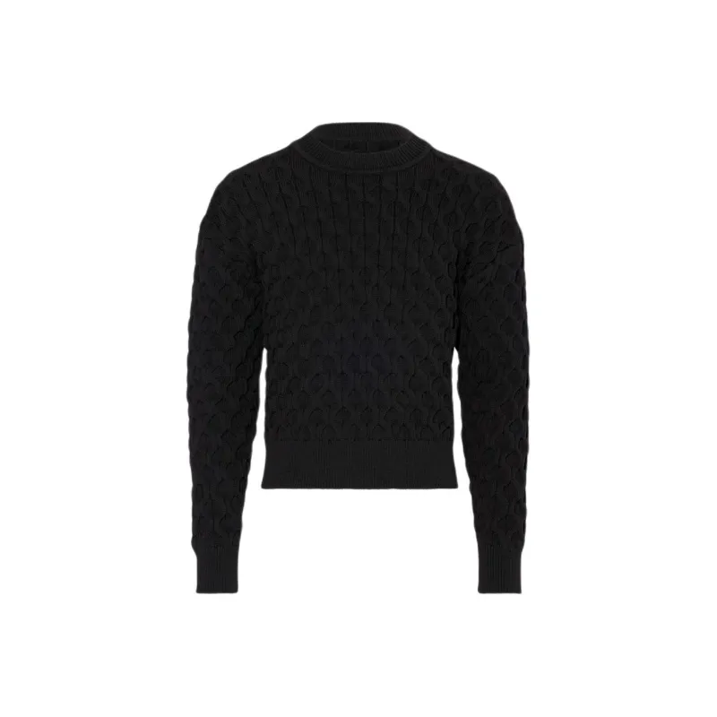 Jacquemus Le Pull Torsade Honeycomb Sweater Men's Black-0