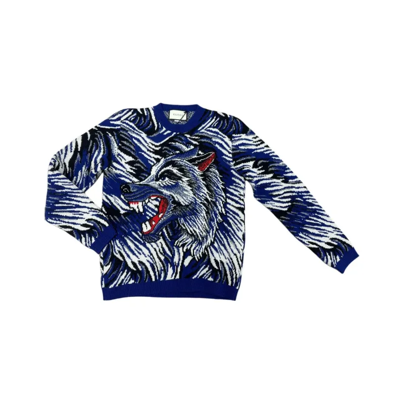 GUCCI Sweaters Men Blue-0