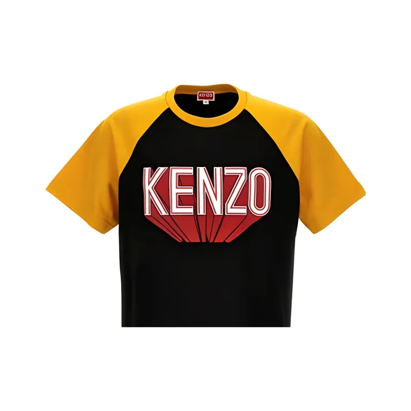KENZO Logo print Raglan sleeve T shirt-2