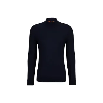HUGO BOSS Logo embroidered High neck Jumper