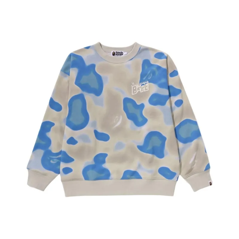 Bape Liquid Camo Bape Sta Relaxed Fit Crewneck-1