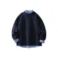 Navy Blue+Sapphire Blue Shirt