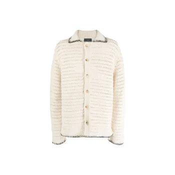 Alanui Whipstitch Detail Buttoned Cardigan