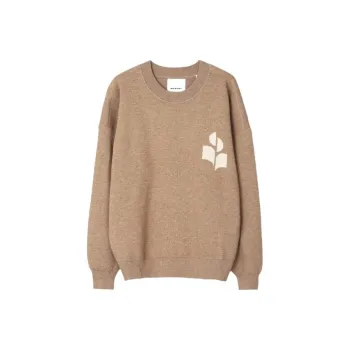 ISABEL MARANT Logo Intarsia Knitted Crewneck Jumper