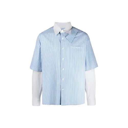 Hla High Heels Shirts Men Blue