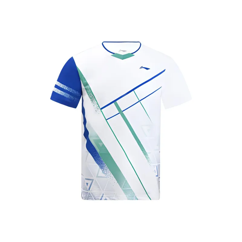 LINING T-Shirts Men Standard White-0
